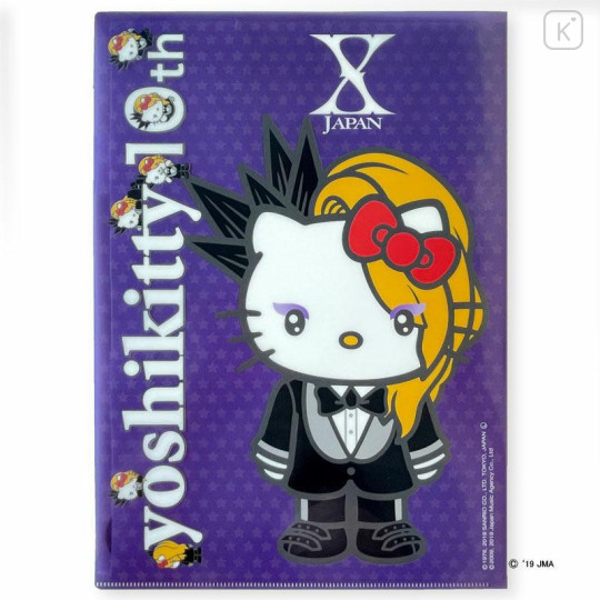 Japan Sanrio A4 Clear File 2pcs Set - Yoshikitty : 10th Anniversary - 5