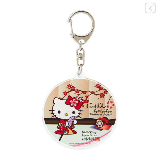 Japan Sanrio Acrylic Keychain - Hello Kitty / Welcome to Japan - 1