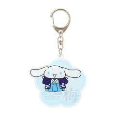 Japan Sanrio Acrylic Keychain - Cinnamoroll / Japanese Flower