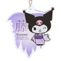 Japan Sanrio Acrylic Keychain - Kuromi / Japanese Flower - 2