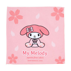 Japan Sanrio Mini Towel - My Melody / Japanese Flower