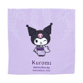 Japan Sanrio Mini Towel - Kuromi / Japanese Flower - 1