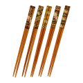 Japan Sanrio Chopsticks 5 Set - Hello Kitty : Wood Inlay - 2
