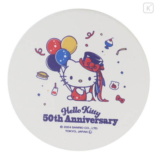 Japan Sanrio Water-absorbing Coaster - Hello Kitty Always By Your Side / 50th Anniversary - 1