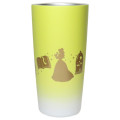 Japan Disney Stainless Steel Tumbler - Belle & Beast / Yellow Silhouette - 1