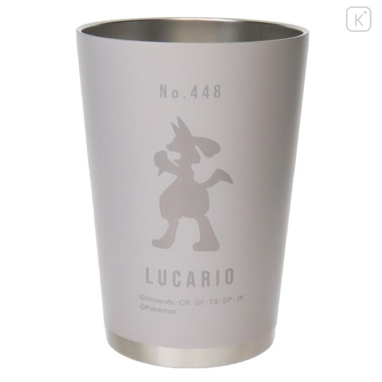 Japan Pokemon Stainless Steel Tumbler - Lucario - 1