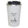 Japan Peanuts Stainless Steel Tumbler with Lid - Snoopy / Joe Cool Chill Time - 1