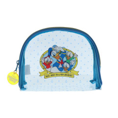 Japan Disney Clear Round Pouch - Surprise / Donald Duck Birthday 2024