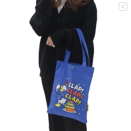 Japan Disney Tote Bag - Surprise / Donald Duck Birthday 2024 Blue - 6