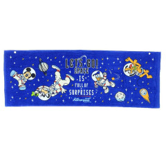 Japan Disney Jacquard Bath Towel - Mickey Mouse & Friends / Astronaut