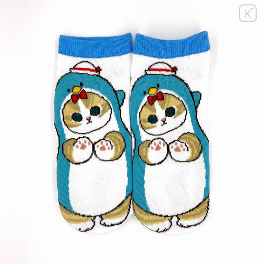 Japan Sanrio × Mofusand Ankle Socks - Cat : Tuxedo Sam Hug Me - 1