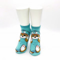 Japan Sanrio × Mofusand Rib Socks - Cat / Hangyodon Hug Me - 2