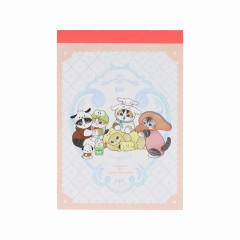 Japan Sanrio × Mofusand Mini Notepad - Cat / Group Hug