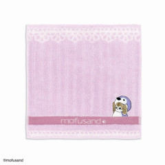 Japan Mofusand Embroidered Mini Towel - Cat / Penguin Purple