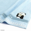 Japan Mofusand Embroidered Mini Towel - Cat / Panda Blue - 2