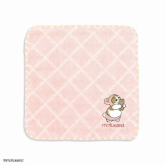 Japan Mofusand Embroidered Mini Towel - Cat / Rabbit Hug Bear