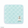 Japan Mofusand Embroidered Mini Towel - Cat / Hamster Blue - 1