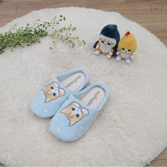 Japan Mofusand Room Slippers - Cat / Blue - 1