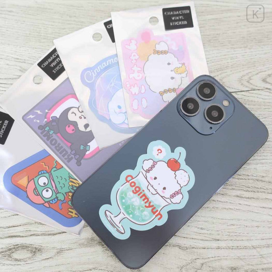 Japan Sanrio Vinyl Sticker - Cogimyun / Love - 2