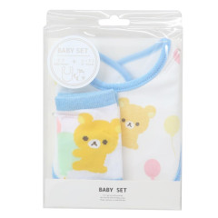 Japan San-X Bib & Socks Set - Rilakkuma / Blue