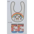 Japan Peanuts Bib & Socks Set - Snoopy / Kids Peace - 2