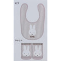 Japan Miffy Bib & Socks Set - Miffy / Light Brown - 2