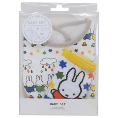 Japan Miffy Bib & Socks Set - Miffy / Rainy Day