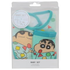 Japan Crayon Shin-chan Bib & Socks Set - Pajamas