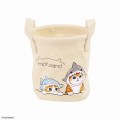 Japan Mofusand Mini Round Basket - Cat / Whale & Shark - 1