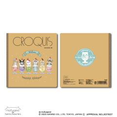 Japan Sanrio × Mofusand Croquis Book Sketchbook - Cat / Cream Soda