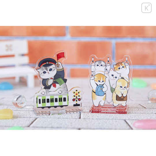 Japan Mofusand Mofumofu Station Layer Acrylic Stand - Cat / Station Stuff Nyan - 2