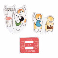 Japan Mofusand Mofumofu Station Layer Acrylic Stand - Cat / Crowded Train - 4