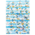 Japan Disney A4 Clear File Holder - Donald Duck : Blue Stripe - 1