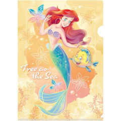 Japan Disney A4 Clear File Holder - Little Mermaid / Ariel