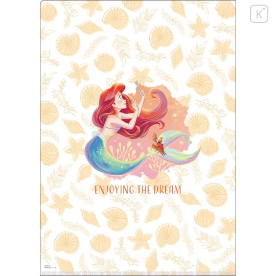 Japan Disney A4 Clear File Holder - Little Mermaid / Ariel - 2