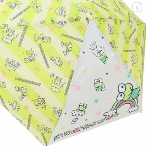 Japan Sanrio Folding Umbrella - Keroppi / Rainy Day - 4