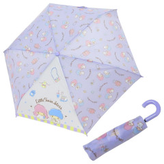 Japan Sanrio Folding Umbrella - Little Twin Stars / Picnic