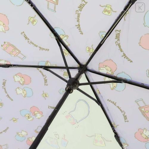 Japan Sanrio Folding Umbrella - Little Twin Stars / Picnic - 5