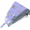 Japan Sanrio Folding Umbrella - Kuromi & Baku / Purple - 3