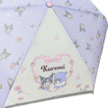 Japan Sanrio Folding Umbrella - Kuromi & Baku / Purple - 4