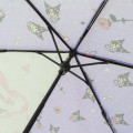 Japan Sanrio Folding Umbrella - Kuromi & Baku / Purple - 5