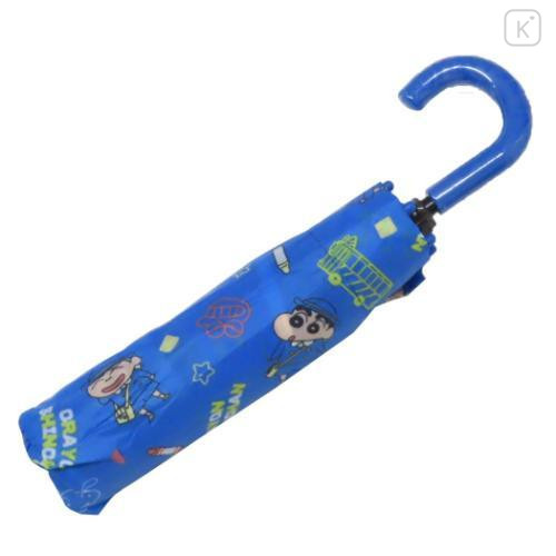 Japan Crayon Shinchan Folding Umbrella - Classmates / Blue - 6