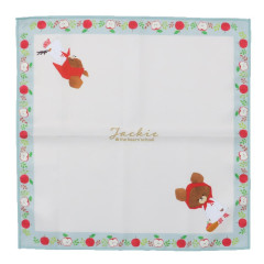 Japan The Bears School Bento Lunch Cloth - Jackie / White & Green