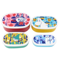 Japan Moomin Nesting Food Storage Container 4pcs Set - Colorful