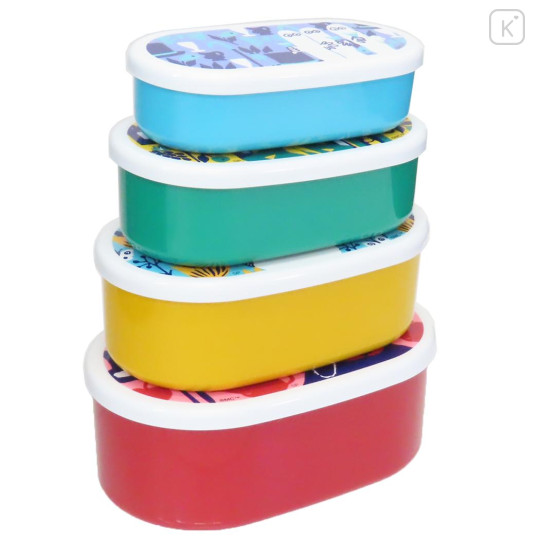 Japan Moomin Nesting Food Storage Container 4pcs Set - Colorful - 2