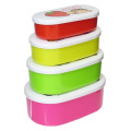 Japan Crayon Shin-chan Nesting Food Storage Container 4pcs Set - Colorful Fruits - 2