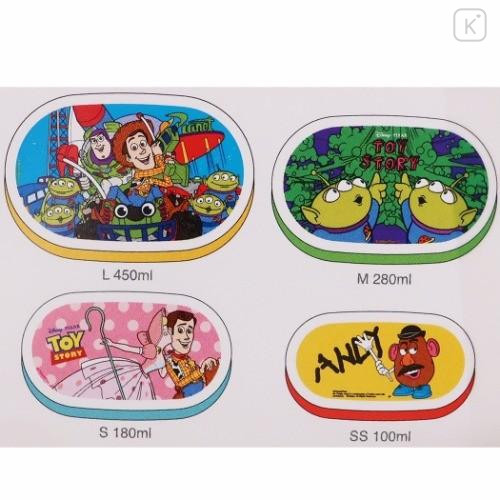 Japan Disney Nesting Food Storage Container 4pcs Set - Toy Story - 4