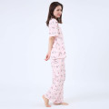 Japan Sanrio Short Sleeve Shirt Pajamas (M) - Hello Kitty / Baby Pink - 4