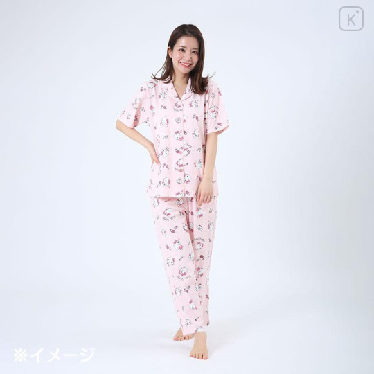 Japan Sanrio Short Sleeve Shirt Pajamas (M) - Hello Kitty - 5