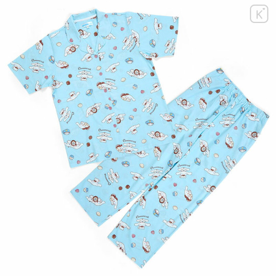 Japan Sanrio Short Sleeve Shirt Pajamas (M) - Cinnamoroll - 1